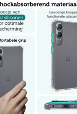 Forterra Hoesje Geschikt voor OnePlus Nord CE4 Lite Hoesje Siliconen Shock Proof Case Hoes Met 2x Screenprotector - Hoes Geschikt voor OnePlus Nord CE4 Lite Hoes Cover Case Shockproof - Transparant