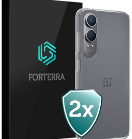 Forterra Forterra OnePlus Nord CE4 Lite Hoesje Siliconen - Transparant - 2 PACK