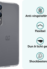 Forterra Hoesje Geschikt voor OnePlus Nord CE4 Lite Hoesje Siliconen Case Hoes Met Screenprotector - Hoes Geschikt voor OnePlus Nord CE4 Lite Hoes Cover Case - Transparant