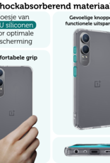 Forterra Hoesje Geschikt voor OnePlus Nord CE4 Lite Hoesje Siliconen Case Hoes Met 2x Screenprotector - Hoes Geschikt voor OnePlus Nord CE4 Lite Hoes Cover Case - Transparant