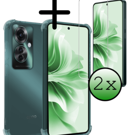 BASEY. BASEY. Oppo Reno11 F Hoesje Shockproof Met 2x Screenprotector