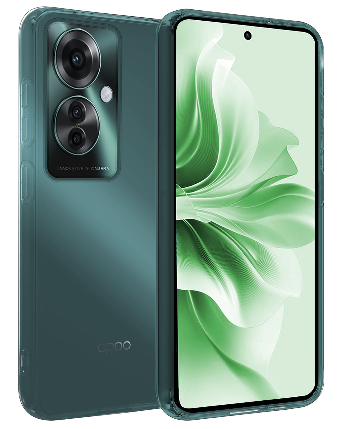 BASEY. Hoesje Geschikt voor Oppo Reno11 F Hoesje Siliconen Case Hoes - Hoes Geschikt voor Oppo Reno11 F Hoes Cover Case - Transparant