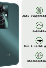 BASEY. Hoesje Geschikt voor Oppo Reno11 F Hoesje Siliconen Case Hoes - Hoes Geschikt voor Oppo Reno11 F Hoes Cover Case - Transparant