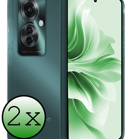 BASEY. BASEY. Oppo Reno11 F Hoesje Siliconen - Transparant - 2 PACK