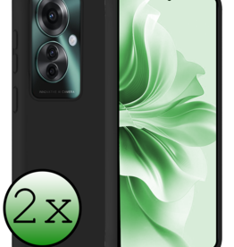 BASEY. BASEY. Oppo Reno11 F Hoesje Siliconen - Zwart - 2 PACK