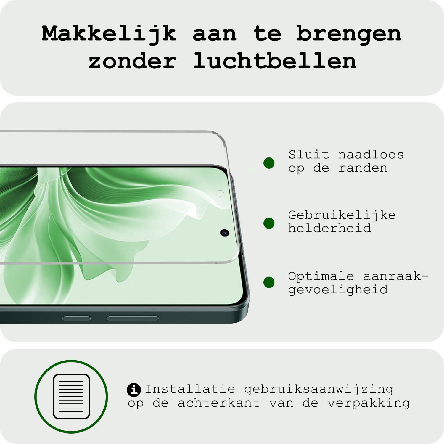 BASEY. Hoesje Geschikt voor Oppo Reno11 F Hoesje Siliconen Case Hoes Met Screenprotector - Hoes Geschikt voor Oppo Reno11 F Hoes Cover Case - Transparant