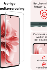 NoXx Screenprotector Geschikt voor Oppo Reno11 F Screenprotector Glas Gehard Tempered Glass - Screenprotector Geschikt voor Oppo Reno11 F Screen Protector Screen Cover - 2 PACK