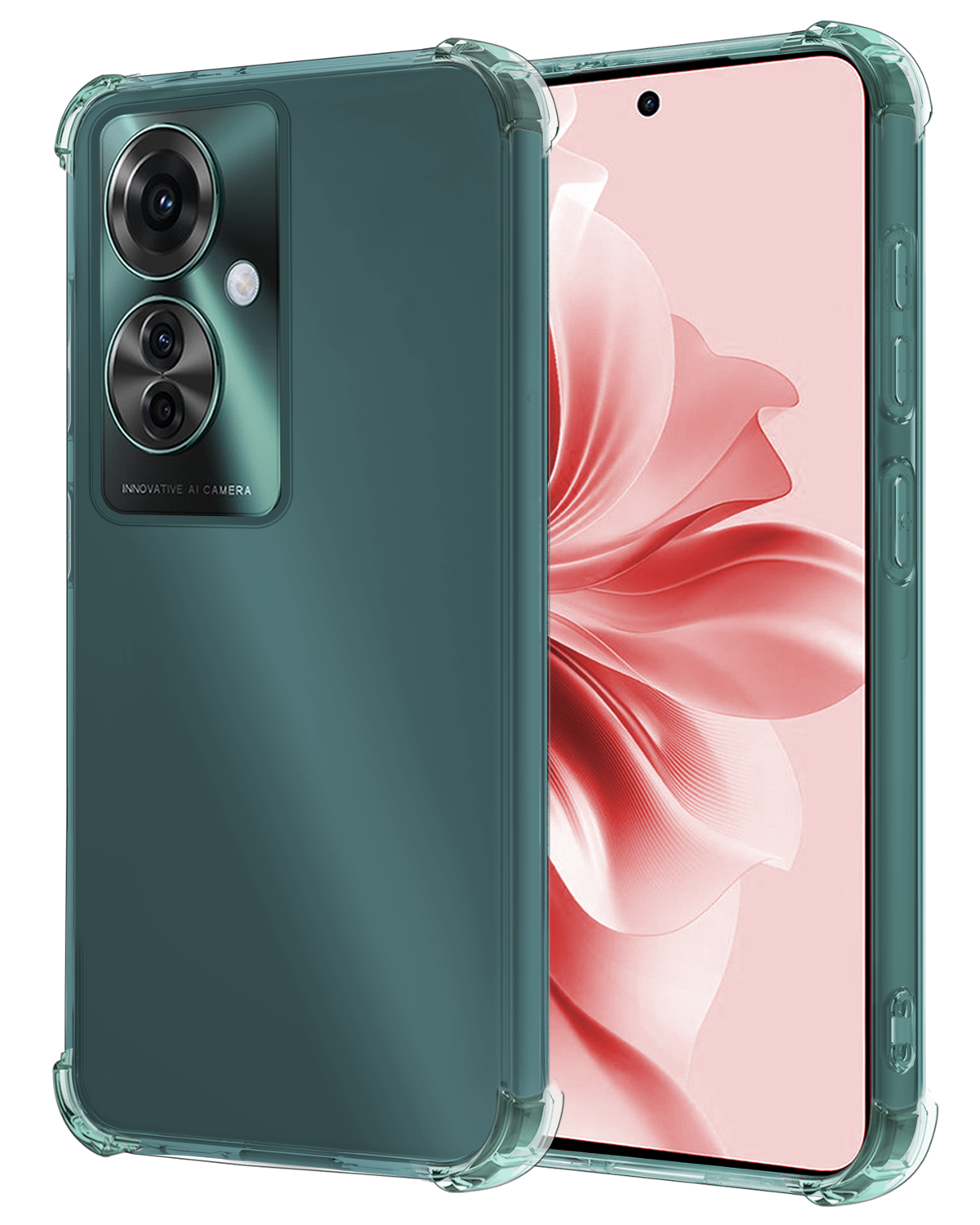 NoXx Hoesje Geschikt voor Oppo Reno11 F Hoesje Siliconen Shock Proof Case Hoes - Hoes Geschikt voor Oppo Reno11 F Hoes Cover Case Shockproof - Transparant