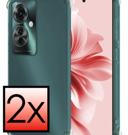 NoXx NoXx Oppo Reno11 F Hoesje Shockproof - Transparant - 2 PACK