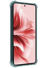 NoXx Hoesje Geschikt voor Oppo Reno11 F Hoesje Siliconen Shock Proof Case Hoes Met Screenprotector - Hoes Geschikt voor Oppo Reno11 F Hoes Cover Case Shockproof - Transparant