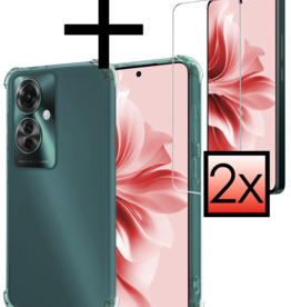 NoXx NoXx Oppo Reno11 F Hoesje Shockproof Met 2x Screenprotector