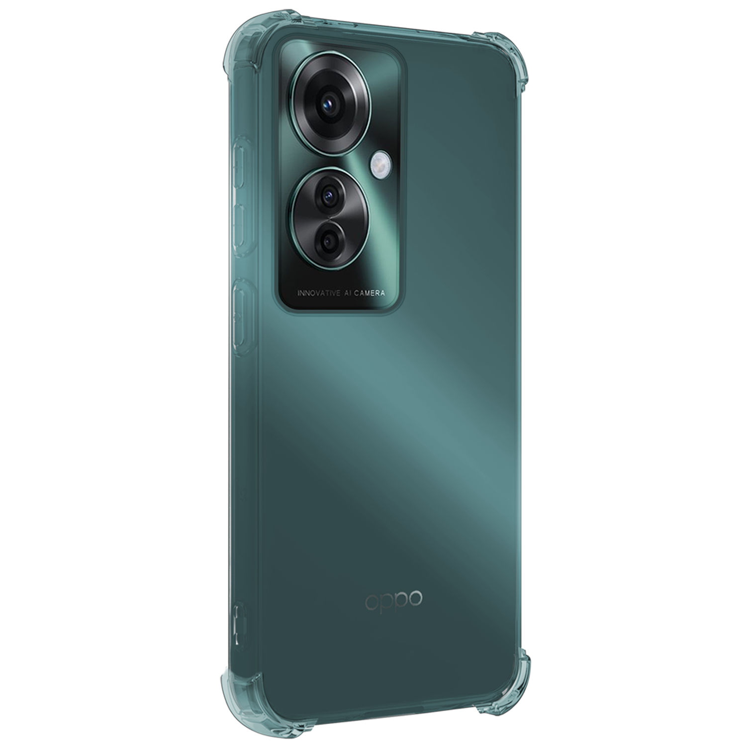 NoXx Hoesje Geschikt voor Oppo Reno11 F Hoesje Siliconen Shock Proof Case Hoes Met 2x Screenprotector - Hoes Geschikt voor Oppo Reno11 F Hoes Cover Case Shockproof - Transparant