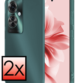 NoXx NoXx Oppo Reno11 F Hoesje Siliconen - Transparant - 2 PACK