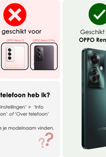 NoXx Hoesje Geschikt voor Oppo Reno11 F Hoesje Siliconen Case Hoes - Hoes Geschikt voor Oppo Reno11 F Hoes Cover Case - Transparant - 2 PACK