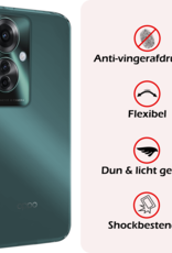 NoXx Hoesje Geschikt voor Oppo Reno11 F Hoesje Siliconen Case Hoes Met Screenprotector - Hoes Geschikt voor Oppo Reno11 F Hoes Cover Case - Transparant