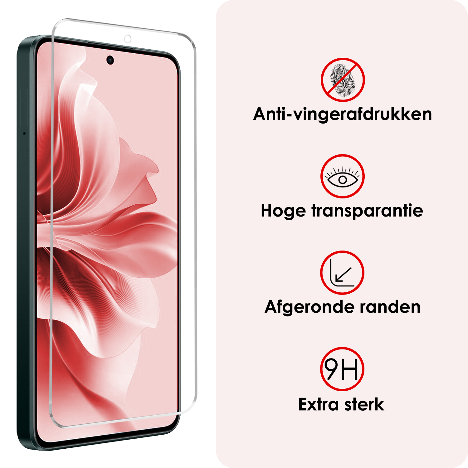 NoXx Hoesje Geschikt voor Oppo Reno11 F Hoesje Siliconen Case Hoes Met Screenprotector - Hoes Geschikt voor Oppo Reno11 F Hoes Cover Case - Transparant