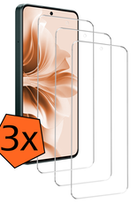Nomfy Screenprotector Geschikt voor Oppo Reno11 F Screenprotector Glas Gehard Tempered Glass - Screenprotector Geschikt voor Oppo Reno11 F Screen Protector Screen Cover - 3 PACK