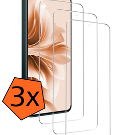 Nomfy Nomfy Oppo Reno11 F Screenprotector Glas - 3 PACK