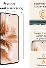 Nomfy Screenprotector Geschikt voor Oppo Reno11 F Screenprotector Glas Gehard Tempered Glass - Screenprotector Geschikt voor Oppo Reno11 F Screen Protector Screen Cover - 3 PACK