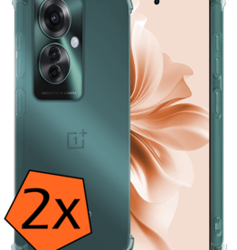 Nomfy Nomfy Oppo Reno11 F Hoesje Shockproof - Transparant - 2 PACK