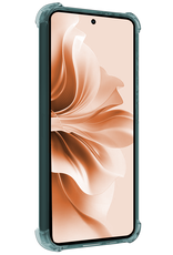 Nomfy Hoesje Geschikt voor Oppo Reno11 F Hoesje Siliconen Shock Proof Case Hoes Met 2x Screenprotector - Hoes Geschikt voor Oppo Reno11 F Hoes Cover Case Shockproof - Transparant