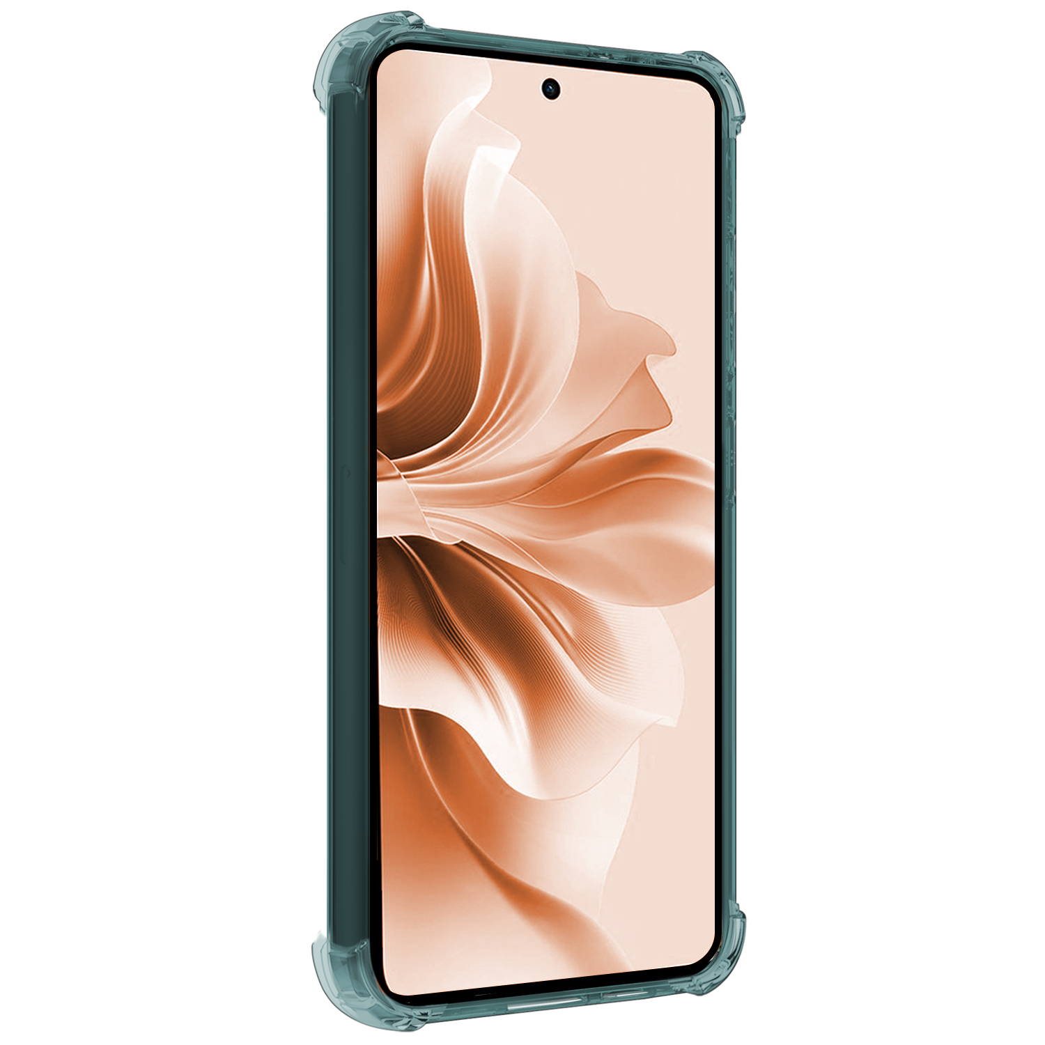 Nomfy Hoesje Geschikt voor Oppo Reno11 F Hoesje Siliconen Shock Proof Case Hoes Met 2x Screenprotector - Hoes Geschikt voor Oppo Reno11 F Hoes Cover Case Shockproof - Transparant