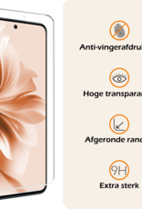 Nomfy Hoesje Geschikt voor Oppo Reno11 F Hoesje Siliconen Case Hoes Met 2x Screenprotector - Hoes Geschikt voor Oppo Reno11 F Hoes Cover Case - Zwart