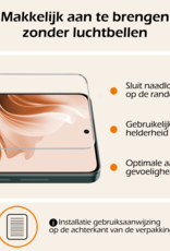 Nomfy Hoesje Geschikt voor Oppo Reno11 F Hoesje Siliconen Case Hoes Met 2x Screenprotector - Hoes Geschikt voor Oppo Reno11 F Hoes Cover Case - Zwart