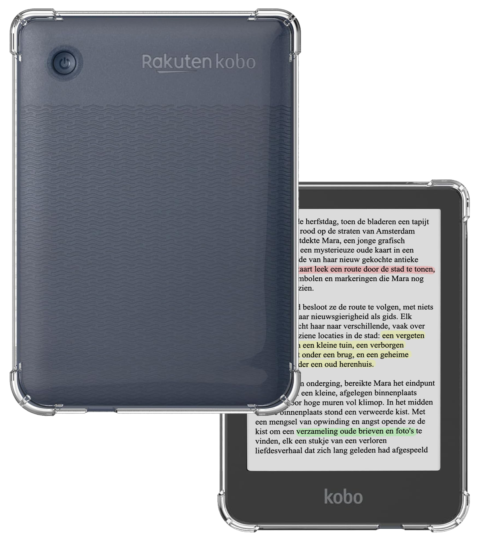 BASEY. Hoesje Geschikt voor Kobo Clara Colour Tablethoes Shockbestendig Back Cover Siliconen Tablet Case - Transparant