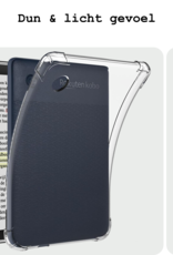 BASEY. Hoesje Geschikt voor Kobo Clara Colour Tablethoes Shockbestendig Back Cover Siliconen Tablet Case Met Screenprotector - Transparant