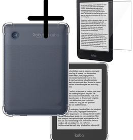 BASEY. BASEY. Kobo Clara BW Hoesje Siliconen Transparant met Screenprotector