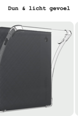 BASEY. Hoesje Geschikt voor Kobo Libra Colour Tablethoes Shockbestendig Back Cover Siliconen Tablet Case - Transparant