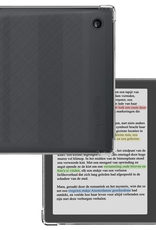 BASEY. Hoesje Geschikt voor Kobo Libra Colour Tablethoes Shockbestendig Back Cover Siliconen Tablet Case - Transparant