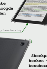 BASEY. Hoesje Geschikt voor Kobo Libra Colour Tablethoes Shockbestendig Back Cover Siliconen Tablet Case Met Screenprotector - Transparant