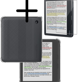 BASEY. BASEY. Kobo Libra Colour Hoesje Siliconen Transparant met Screenprotector