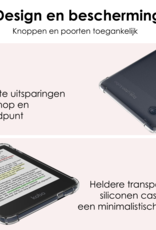 NoXx Hoesje Geschikt voor Kobo Clara Colour Shockproof Siliconen Case - Shockbestendige Tablet Hoes Geschikt voor Kobo Clara Colour - Transparant