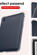 NoXx Hoesje Geschikt voor Kobo Clara Colour Shockproof Siliconen Case - Shockbestendige Tablet Hoes Geschikt voor Kobo Clara Colour - Transparant