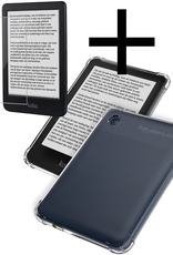 NoXx Hoesje Geschikt voor Kobo Clara BW Shockproof Siliconen Case Met Screenprotector - Shockbestendige Tablet Hoes Geschikt voor Kobo Clara BW - Transparant