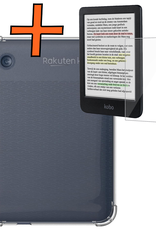 Nomfy Hoesje Geschikt voor Kobo Clara Colour Tablet Hoes Siliconen Case Met Screenprotector - Shockproof Back Cover Geschikt voor Kobo Clara Colour - Transparant