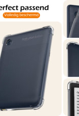 Nomfy Hoesje Geschikt voor Kobo Clara BW Tablet Hoes Siliconen Case - Shockproof Back Cover Geschikt voor Kobo Clara BW - Transparant