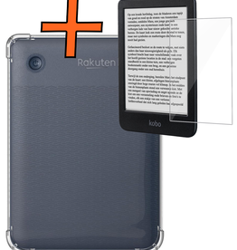 Nomfy Nomfy Kobo Clara BW Hoesje Siliconen Transparant met Screenprotector