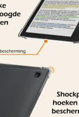 Nomfy Hoesje Geschikt voor Kobo Libra Colour Tablet Hoes Siliconen Case - Shockproof Back Cover Geschikt voor Kobo Libra Colour - Transparant