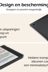 Nomfy Hoesje Geschikt voor Kobo Libra Colour Tablet Hoes Siliconen Case Met Screenprotector - Shockproof Back Cover Geschikt voor Kobo Libra Colour - Transparant