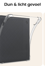 Nomfy Hoesje Geschikt voor Kobo Libra Colour Tablet Hoes Siliconen Case Met Screenprotector - Shockproof Back Cover Geschikt voor Kobo Libra Colour - Transparant
