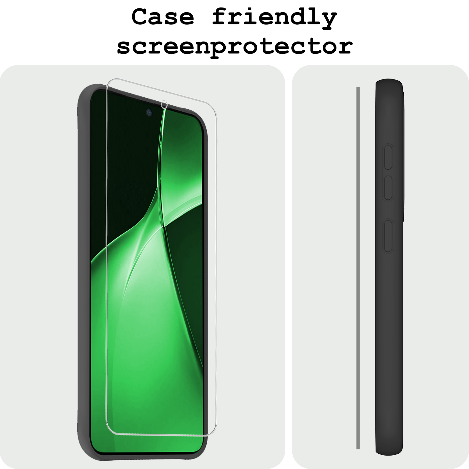 BASEY. Screenprotector Geschikt voor OnePlus Nord CE4 Lite Screenprotector Glas Gehard Tempered Glass - Screenprotector Geschikt voor OnePlus Nord CE4 Lite Screen Protector Screen Cover - 2 PACK
