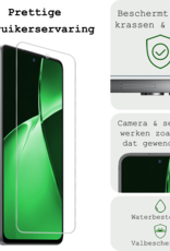 BASEY. Screenprotector Geschikt voor OnePlus Nord CE4 Lite Screenprotector Glas Gehard Tempered Glass - Screenprotector Geschikt voor OnePlus Nord CE4 Lite Screen Protector Screen Cover - 2 PACK