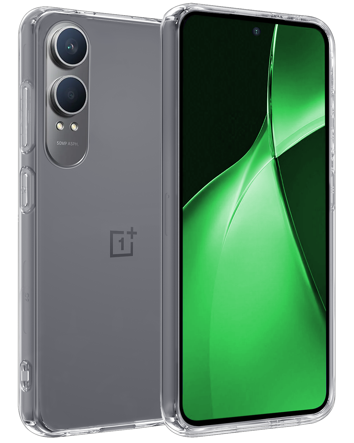 BASEY. Hoesje Geschikt voor OnePlus Nord CE4 Lite Hoesje Siliconen Case Hoes - Hoes Geschikt voor OnePlus Nord CE4 Lite Hoes Cover Case - Transparant