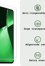 BASEY. Hoesje Geschikt voor OnePlus Nord CE4 Lite Hoesje Siliconen Case Hoes Met Screenprotector - Hoes Geschikt voor OnePlus Nord CE4 Lite Hoes Cover Case - Transparant