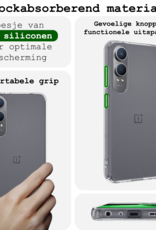 BASEY. Hoesje Geschikt voor OnePlus Nord CE4 Lite Hoesje Siliconen Case Hoes Met Screenprotector - Hoes Geschikt voor OnePlus Nord CE4 Lite Hoes Cover Case - Transparant
