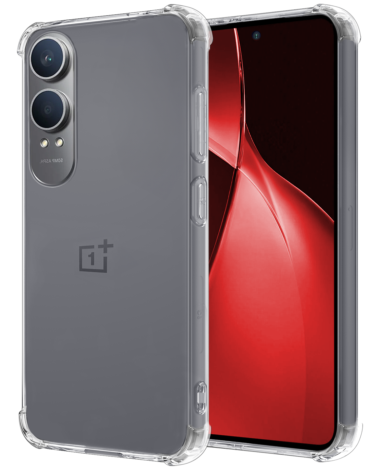 NoXx Hoesje Geschikt voor OnePlus Nord CE4 Lite Hoesje Siliconen Shock Proof Case Hoes - Hoes Geschikt voor OnePlus Nord CE4 Lite Hoes Cover Case Shockproof - Transparant